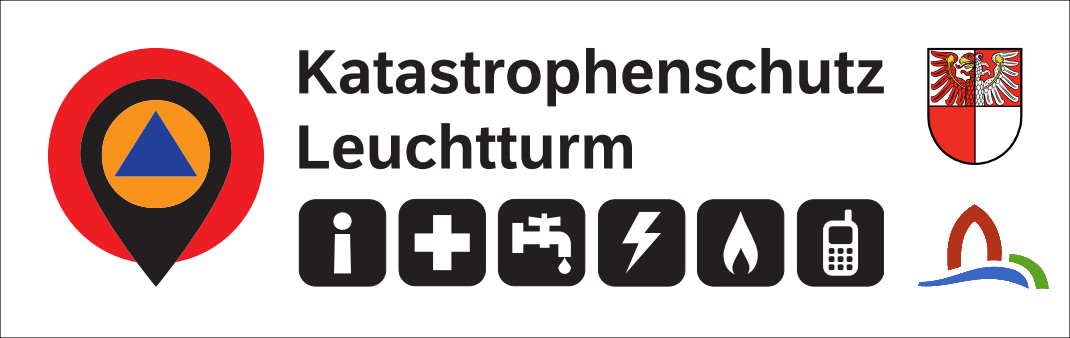 Hinweisschild Katastrophenschutz-Leuchtturm