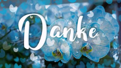 Schriftzug "Danke"