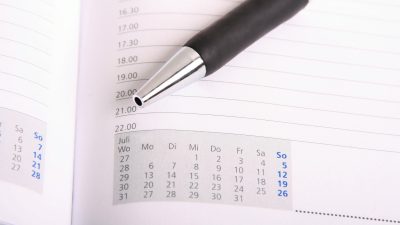 Terminplaner mit Stift